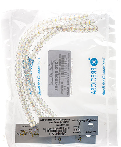 Czech Fire Polish Hill Bead 8mm