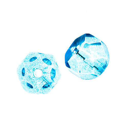 Czech Fire Polish Hill Bead 8mm