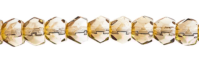 Czech Fire Polish Hill Bead 8mm