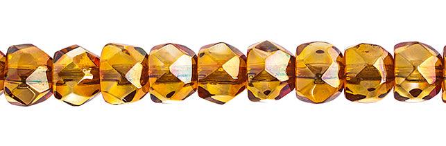 Czech Fire Polish Hill Bead 8mm