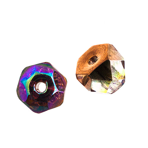 Czech Fire Polish Hill Bead 8mm