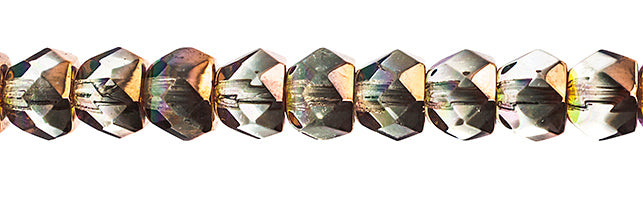 Czech Fire Polish Hill Bead 8mm