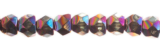 Czech Fire Polish Hill Bead 8mm