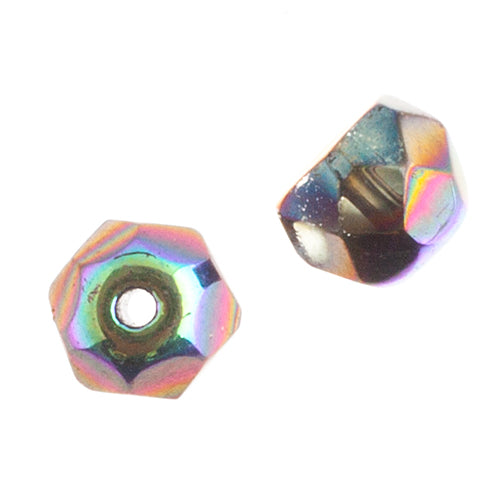 Czech Fire Polish Hill Bead 8mm