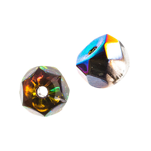 Czech Fire Polish Hill Bead 8mm