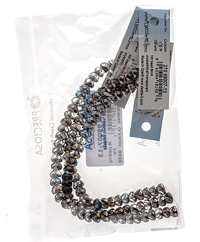 Czech Fire Polish Hill Bead 8mm