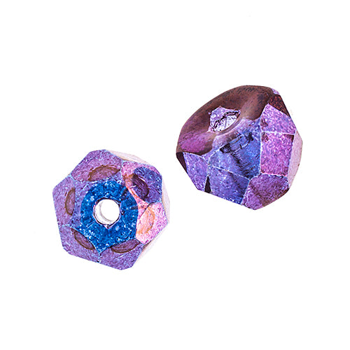 Czech Fire Polish Hill Bead 8mm