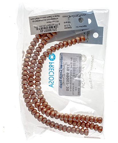 Czech Fire Polish Hill Bead 8mm