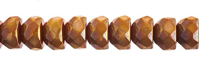 Czech Fire Polish Hill Bead 8mm