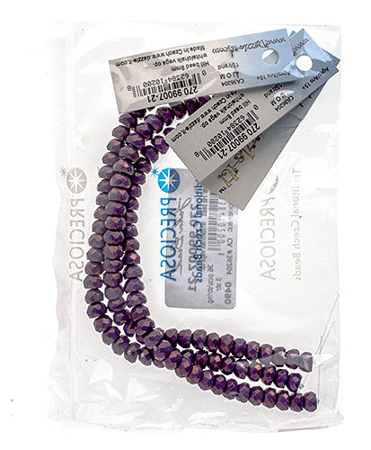 Czech Fire Polish Hill Bead 8mm