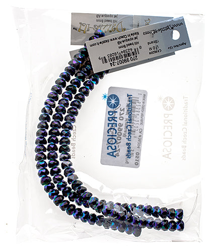 Czech Fire Polish Hill Bead 8mm