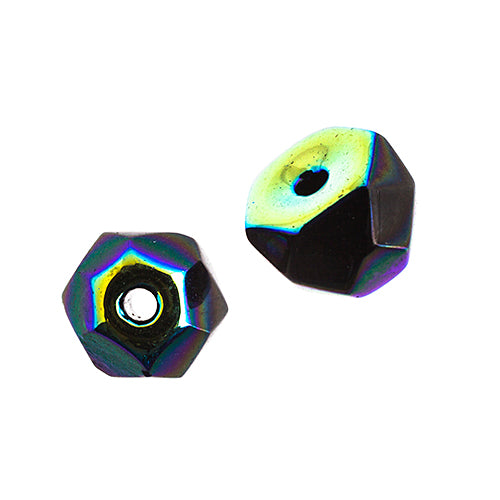 Czech Fire Polish Hill Bead 8mm