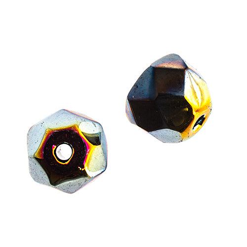 Czech Fire Polish Hill Bead 8mm