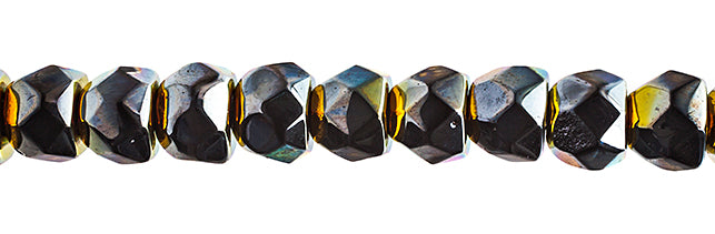 Czech Fire Polish Hill Bead 8mm