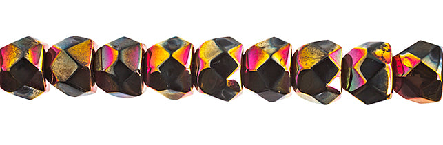 Czech Fire Polish Hill Bead 8mm