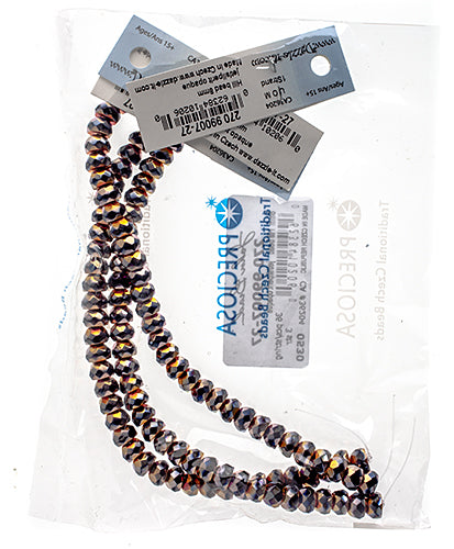 Czech Fire Polish Hill Bead 8mm