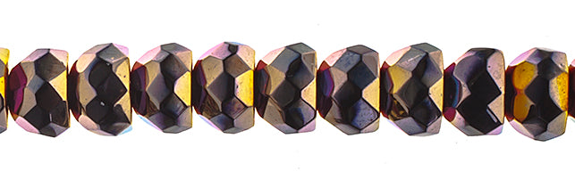 Czech Fire Polish Hill Bead 8mm