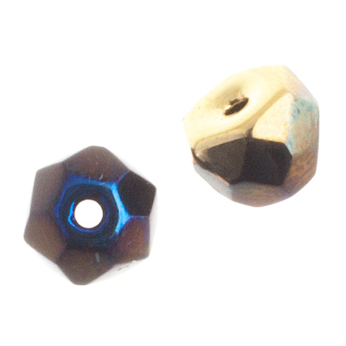 Czech Fire Polish Hill Bead 8mm