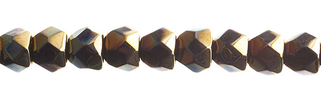 Czech Fire Polish Hill Bead 8mm
