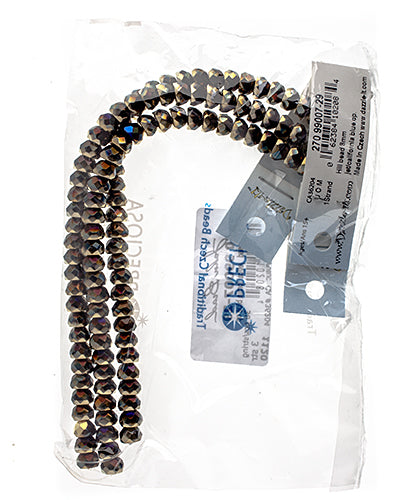 Czech Fire Polish Hill Bead 8mm