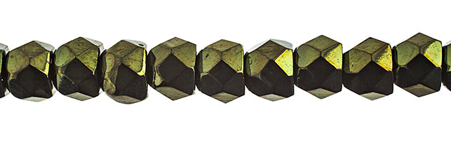 Czech Fire Polish Hill Bead 8mm