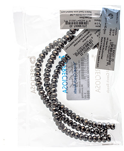 Czech Fire Polish Hill Bead 8mm