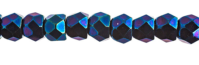 Czech Fire Polish Hill Bead 8mm