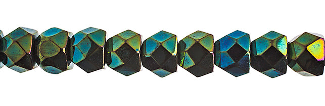 Czech Fire Polish Hill Bead 8mm