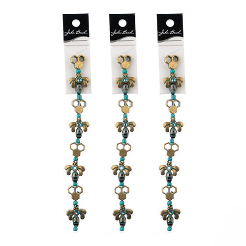 5 Inch Bead Strand Honeycomb And Bees