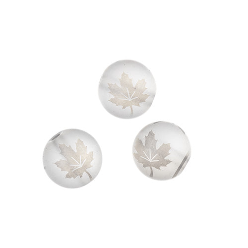 Glass Beads 7in Strand 10mm Round Matt Transparent