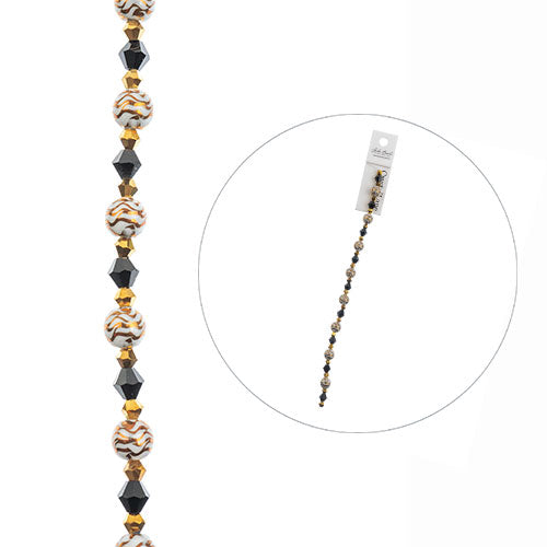 Crystal Lane Diy Designer 7in Bead Strand Glass Faceted Nuggets Rainbow Mix Approx 12x16mm