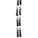Crystal Lane DIY Designer 7in Double Bead Strand Glass Faceted Rondelle - Gray Mix