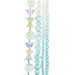 Crystal Lane DIY Flower 7in Bead Strand Flower/Faceted Rondelle Ombre Mix