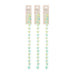 Crystal Lane DIY Flower 7in Bead Strand Tulip Green/Blue Mix 6x10mm 17pcs