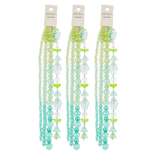 Crystal Lane DIY Flower 7in Bead Strand Ombre Mix