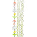 Crystal Lane DIY Flower 7in Bead Strand Flower/Faceted Rondelle Ombre Mix