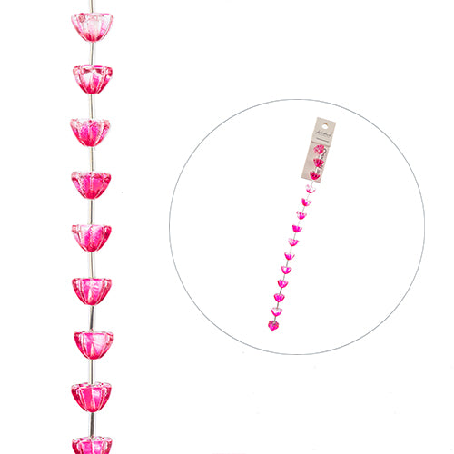 Crystal Lane DIY Flower 7in Bead Strand Lotus 10mm