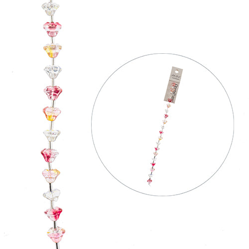 Crystal Lane DIY Flower 7in Bead Strand Flower Mix