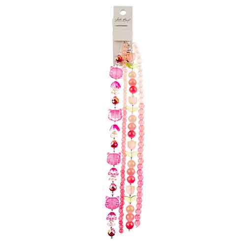 Crystal Lane DIY Flower 7in Bead Strand Ombre Mix