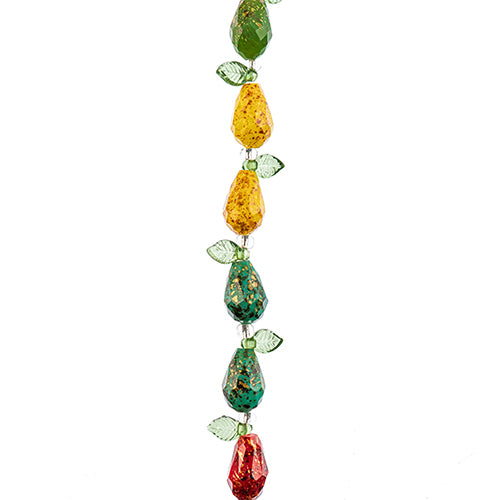 Crystal Lane DIY Flower 7in Bead Strand Faceted Teardrop Mix 8x12mm 10pcs