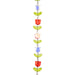 Crystal Lane DIY Flower 7in Bead Strand Tulip 14x16mm 9pcs