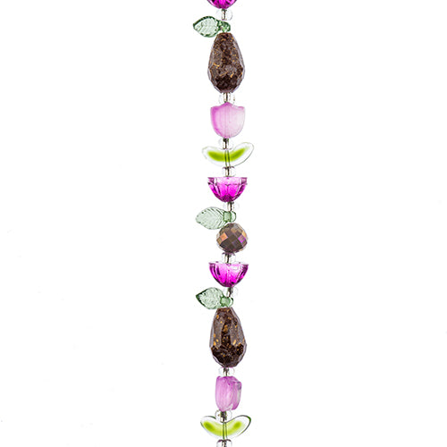 Crystal Lane DIY Flower 7in Bead Strand Tulip/Lotus Mix 14x16mm,10mm