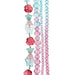 Crystal Lane DIY Flower 7in Bead Strand Flower/Faceted Rondelle Ombre Mix