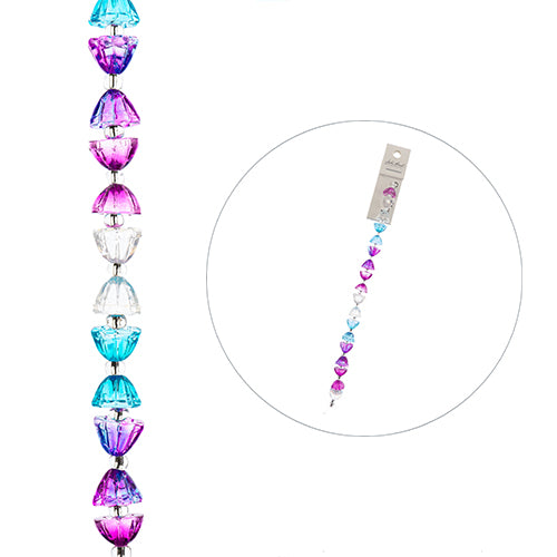 Crystal Lane DIY Flower 7in Bead Strand Lotus 10mm