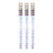 Crystal Lane DIY Flower 7in Bead Strand Blue/Purple Mix Butterflies 8x15mm 19pcs