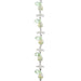 Crystal Lane DIY Flower 7in Bead Strand Opaque White Flower Cap & Pear Mix