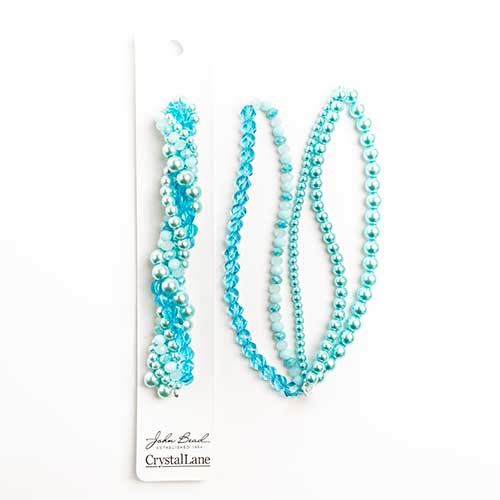 Crystal Lane Twisted Bead Strands Mix - Bellflower