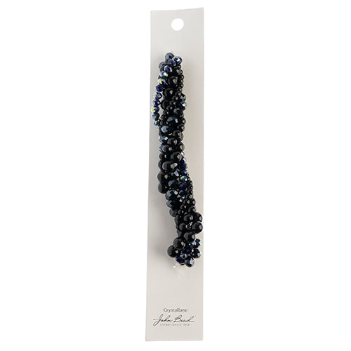 Crystal Lane Twisted Bead Strands Mix - Black Tulip
