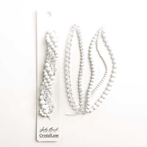 Crystal Lane Twisted Bead Strands Mix - Iceberg Rose