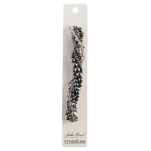 Crystal Lane Twisted Bead Strands Mix - Grey Iris